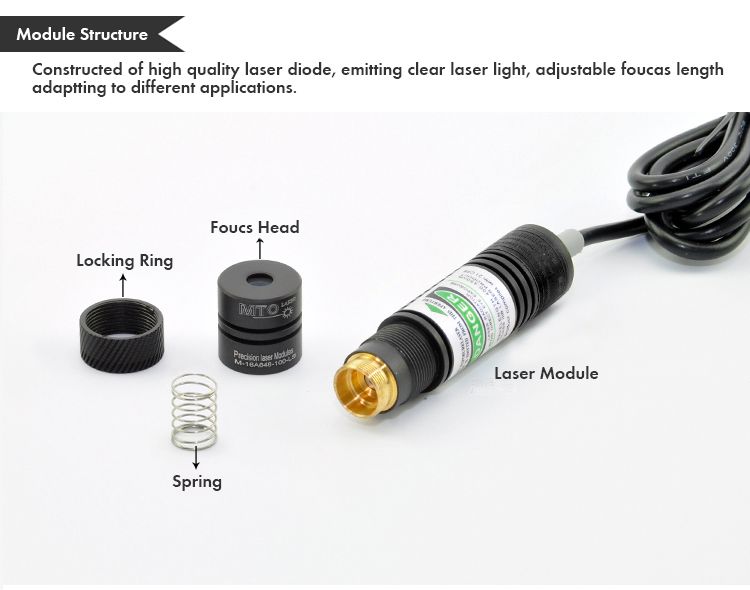 MTOLASER-10mW-515nm-Focusable-Green-Dot-Laser-Module-Generator-Machine-Tool-Mark-Position-Alignment-1288929