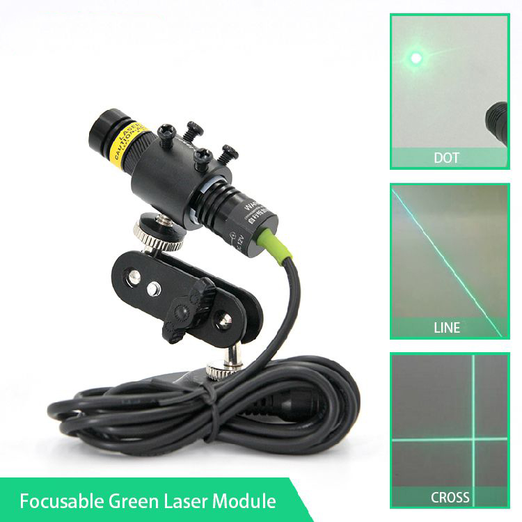 MTOLASER-30mW-515nm-Focusable-Green-Line-Laser-Module-Generator-Machine-Tool-Mark-Position-Alignment-1288986