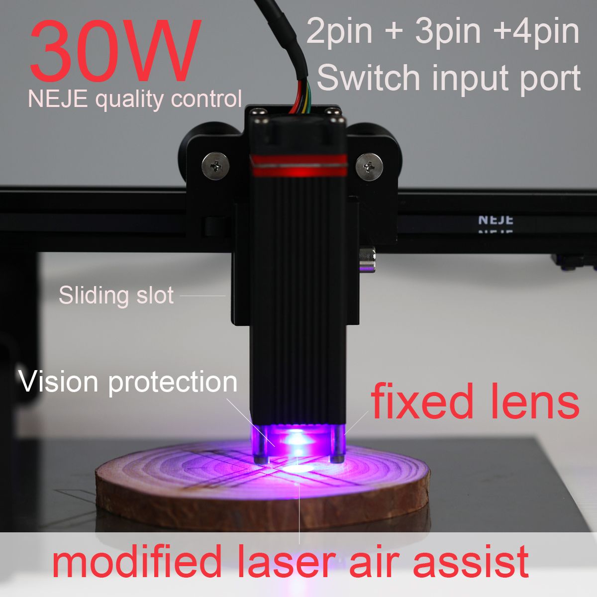 NEJE-30W-Laser-Cutting-Module-Fixed-Focusable-Lens-Vision-Protection-Modified-Laser-Air-Assist-For-L-1758629