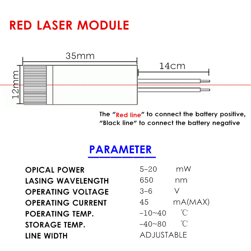 Red-Laser-Module-5mW-650nm-Focus-Adjustable-Laser-Head-5V-Industrial-Grade-1281225