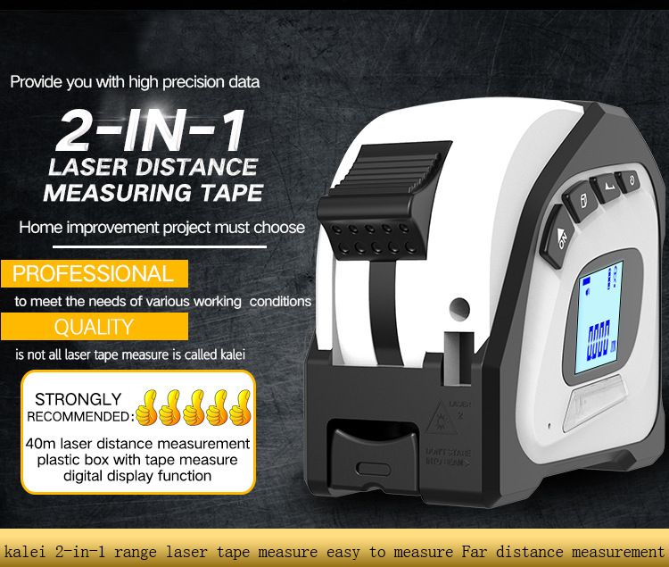 2-in-1-Laser-Distance-Measuring-Tape-40M-Laser-Rangefinder--5M-Tape-Measure-Area-Volume-Pythagorean--1559086