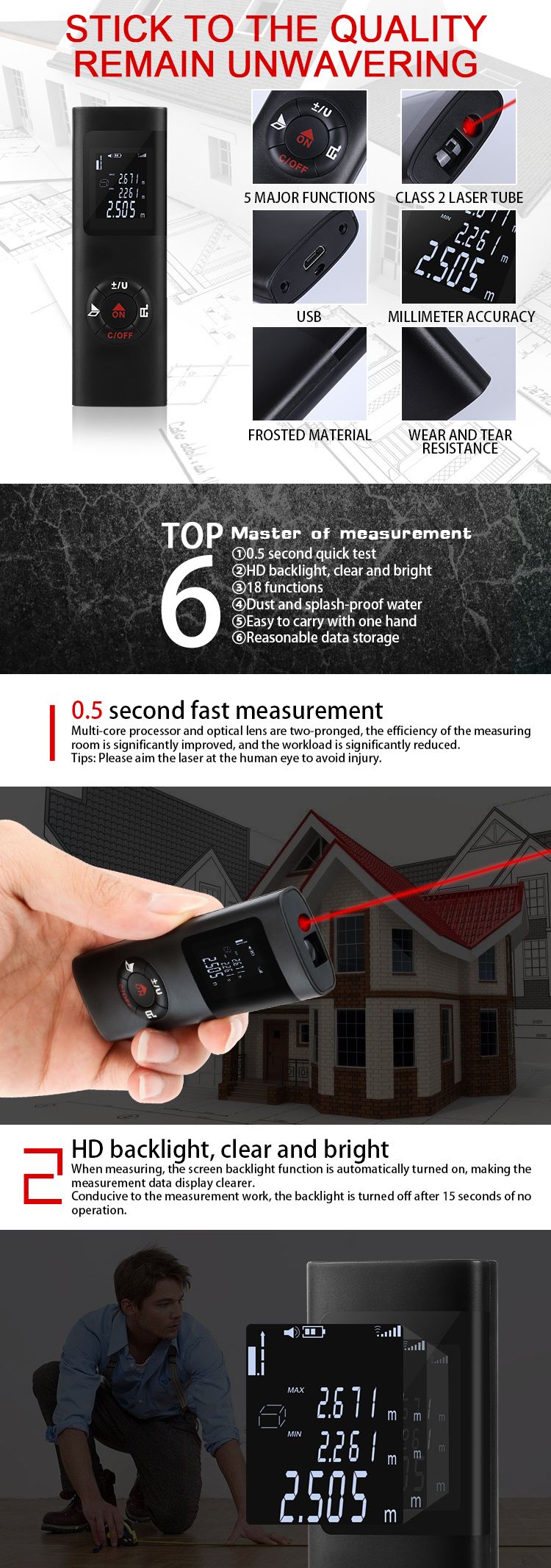 DANIU-Handheld-Electronic-40M-Laser-Distance-Meter-Mini-Laser-Rangefinder-Laser-Tape-minft-IP54-Wate-1418074