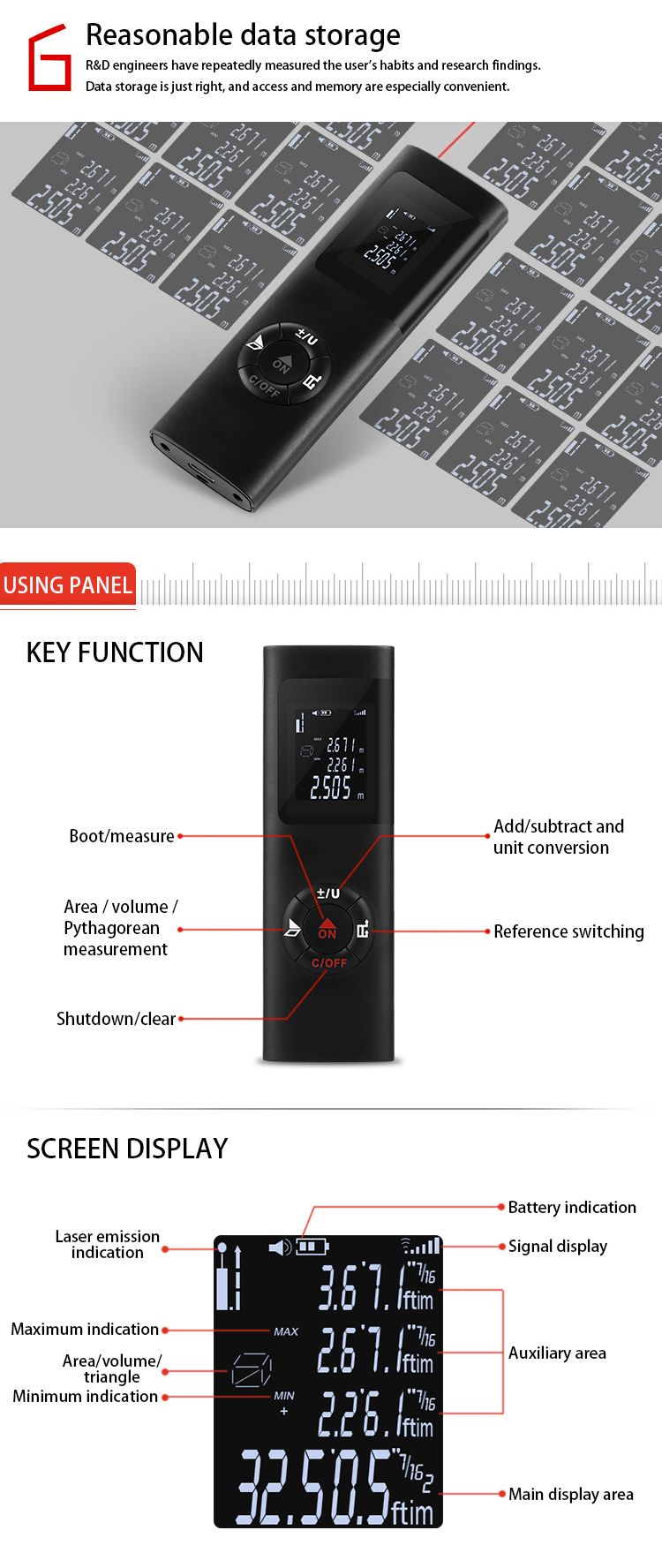 DANIU-Handheld-Electronic-40M-Laser-Distance-Meter-Mini-Laser-Rangefinder-Laser-Tape-minft-IP54-Wate-1418074