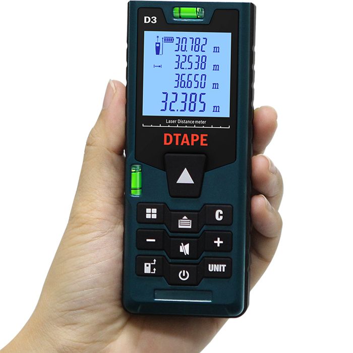 DTAPE-D3-Digital-Laser-40m-60m-80m-100m-Rangefinder-Distance-Meter-Single-Continuous-AreaVolumePytha-1204312