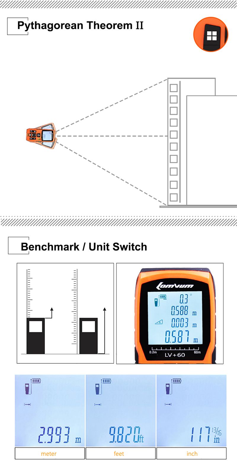 LOMVUM-40m-50m-60m-80m-100m-Laser-Rangefinder-Digital-Distance-Meter-with-Rechargable-BatteriesCharg-1240969