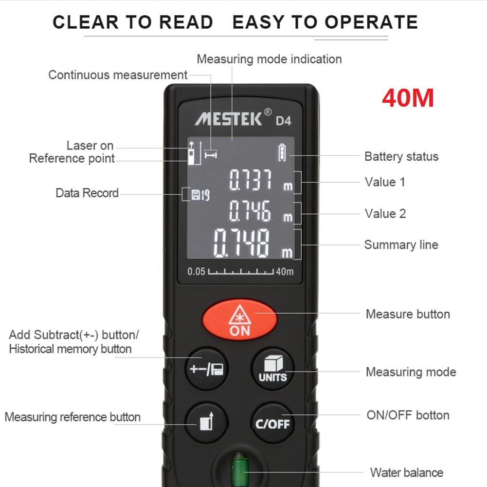 MESTEK-D4-40M-Laser-Distance-Meter-Rangefinder-Double-Water-Balance-Data-Record-Area-Volume-Measure-1319572