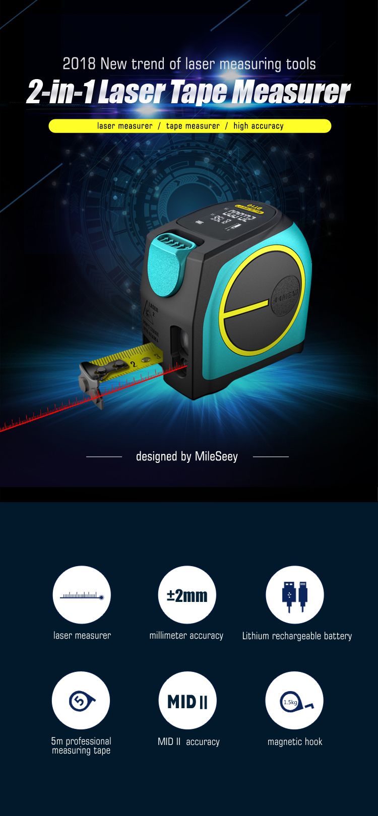 Milesey-2-in-1-LCD-Display-40M-60M-Digital-Laser-Rangefinder-Laser-Distance-Meter-Tape-Measure-Tool--1362317