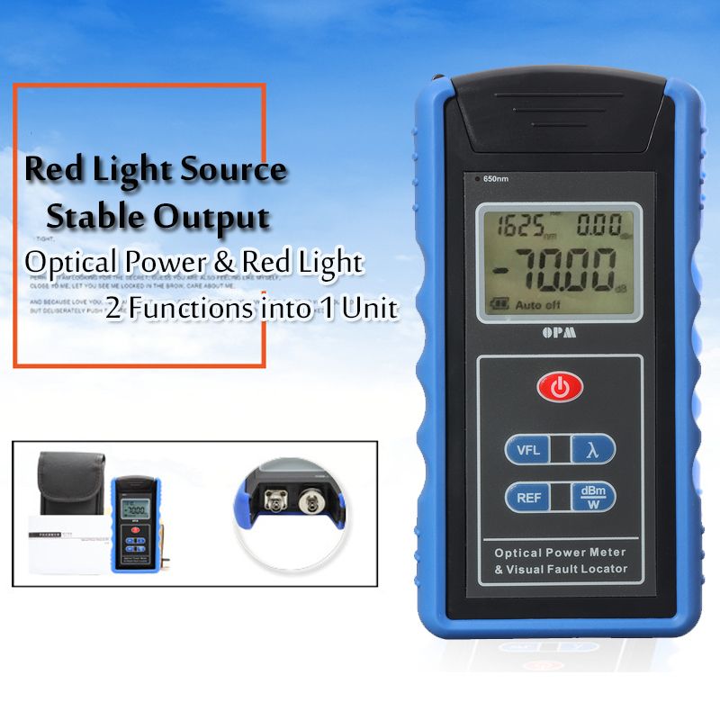 TM203N-650nm-001dbm-Optic-Power-Red-Light-Meter-FC-SC-Adapter-Source-LCD-Tester-Detector-1310533
