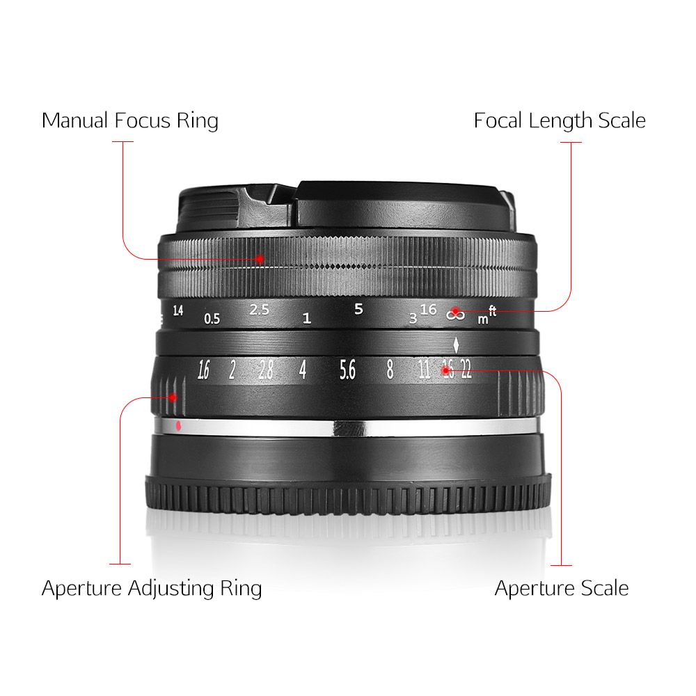 VELEDGE-32mm-F16-Large-Aperture-Manual-Prime-Fixed-Lens-APS-C-for-Sony-E-Mount-Digital-Mirrorless-Ca-1286862
