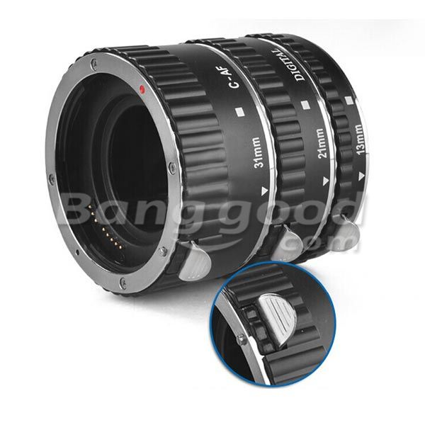 White-Color-Metal-AF-Macro-Extension-Tube-Ring-For-Canon-EOS-EF-EF-S-948494