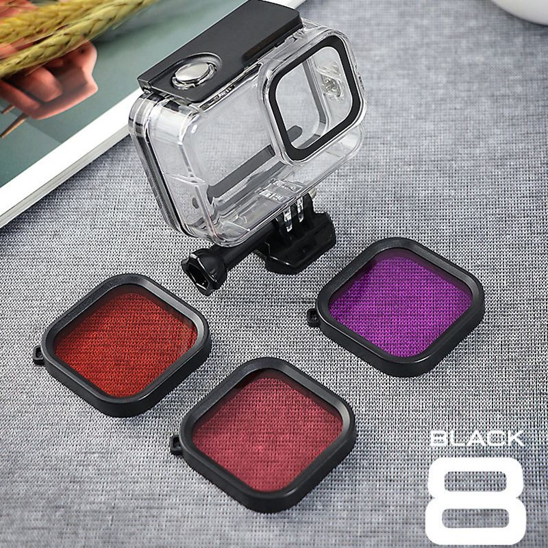 PurpleRedPink-Diving-Lens-Filter-for-GoPro-Hero-8-Black-with-Waterproof-Protective-Case-1594652