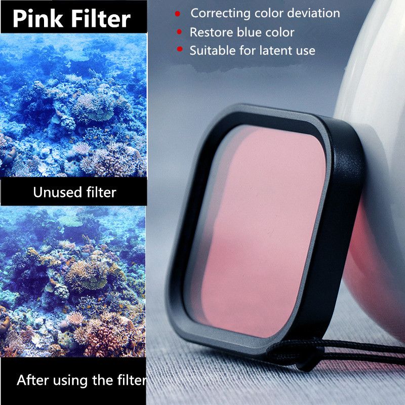 PurpleRedPink-Diving-Lens-Filter-for-GoPro-Hero-8-Black-with-Waterproof-Protective-Case-1594652