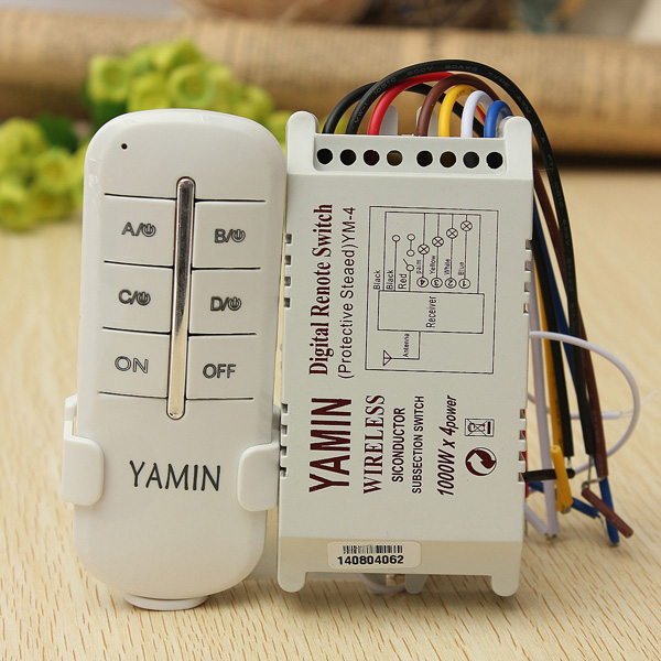 AC220V-4-Ways-ONOFF-Wireless-Lamp-Remote-Control-Light-Switch-Receiver-Transmitter-959056