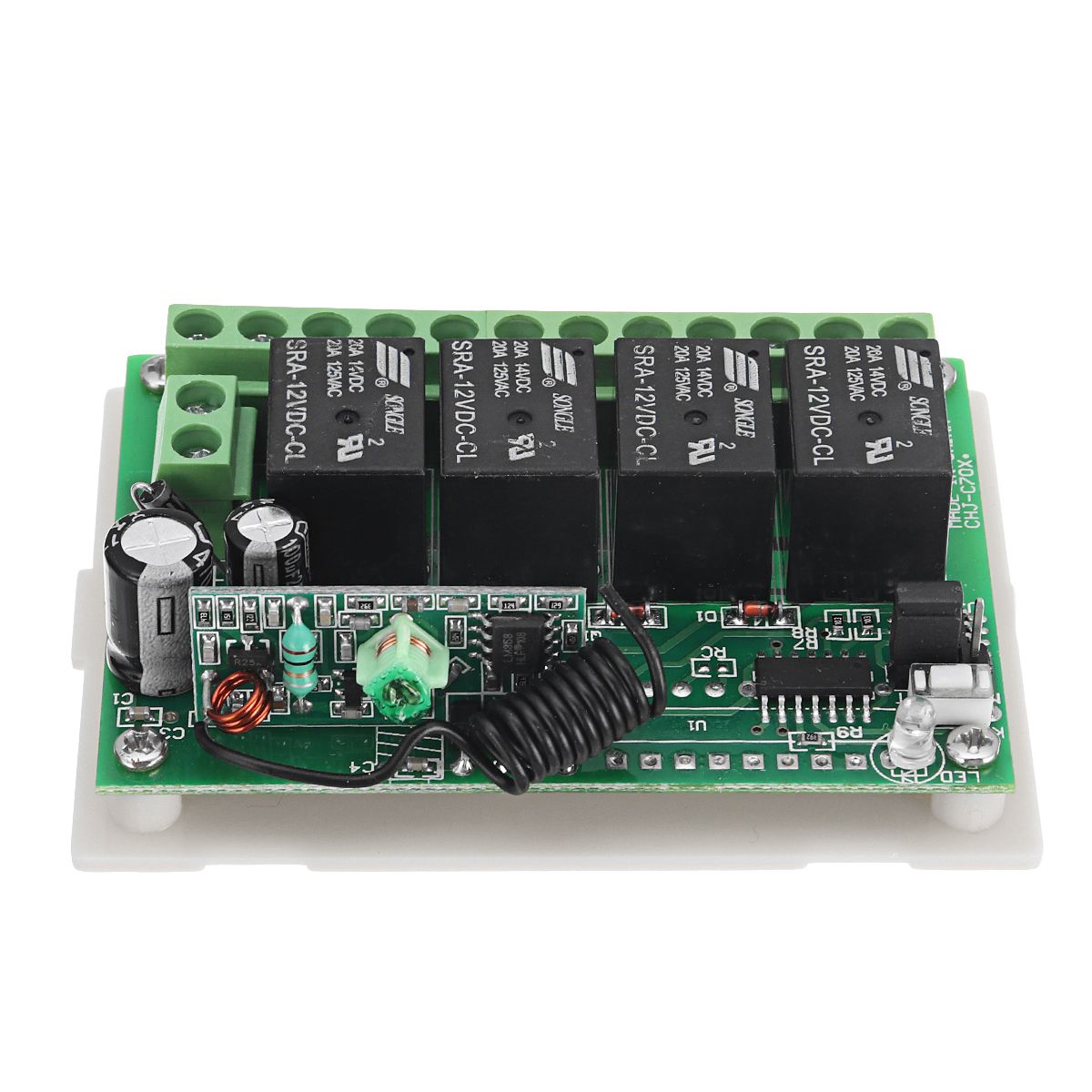 DC12V-4-Transmitter--Receiver-Relay-4CH-433MHz-Wireless-Remote-Control-Light-Switch-1292651