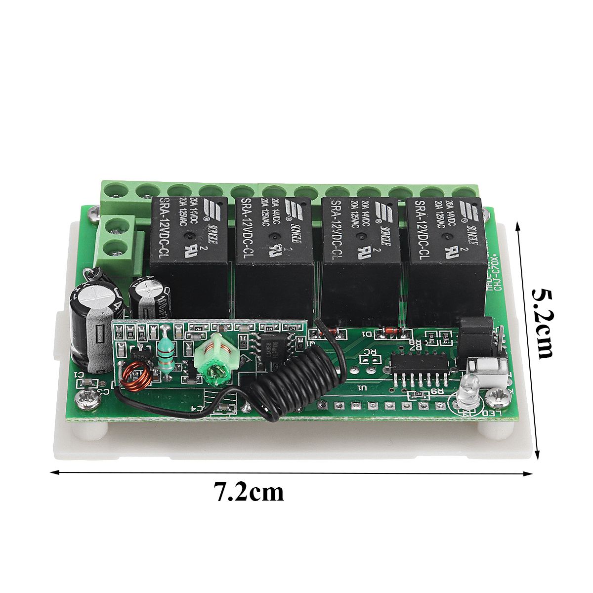 DC12V-4-Transmitter--Receiver-Relay-4CH-433MHz-Wireless-Remote-Control-Light-Switch-1292651