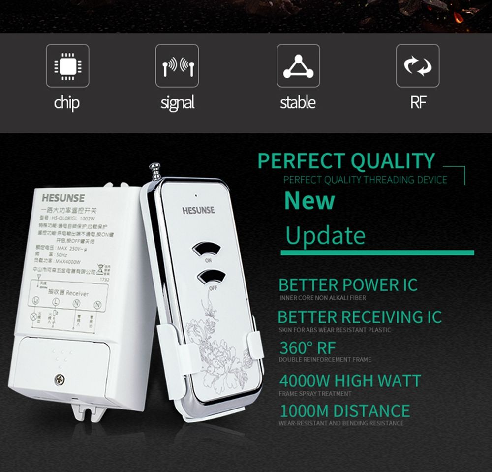 Hesunse-1-Way-4000W-Wireless-Light-Switch-Water-Pump-with-Remote-Control-AC85-250V-1748923