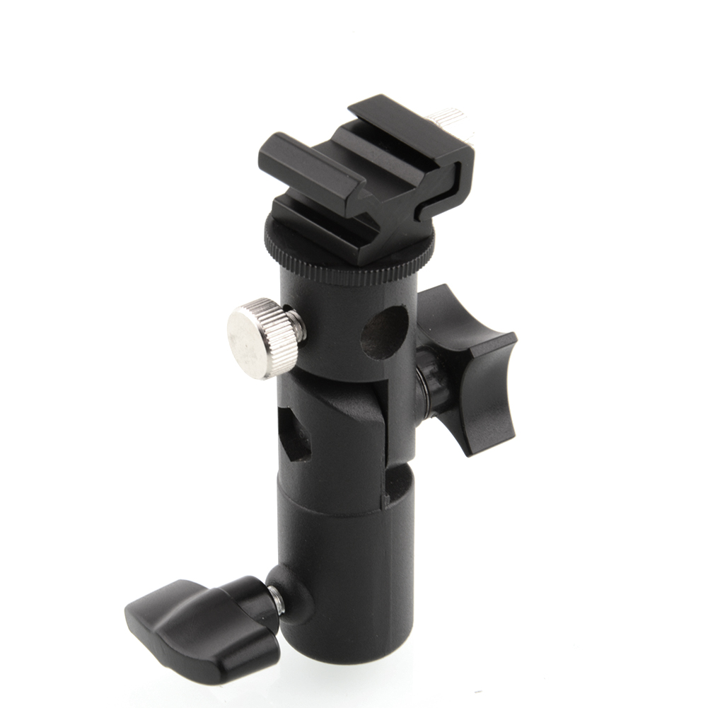 Metal-Camera-E-Type-Flash-Shoe-Umbrella-Holder-Mount-Light-Stand-Bracket-Swivel-1047024