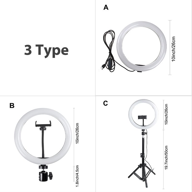 10-Inch-Dimmable-LED-Ring-Light-Photo-Selfie-Fill-Light-with-Tripod-Adjustable-Phone-Holder-Tripod-H-1749024