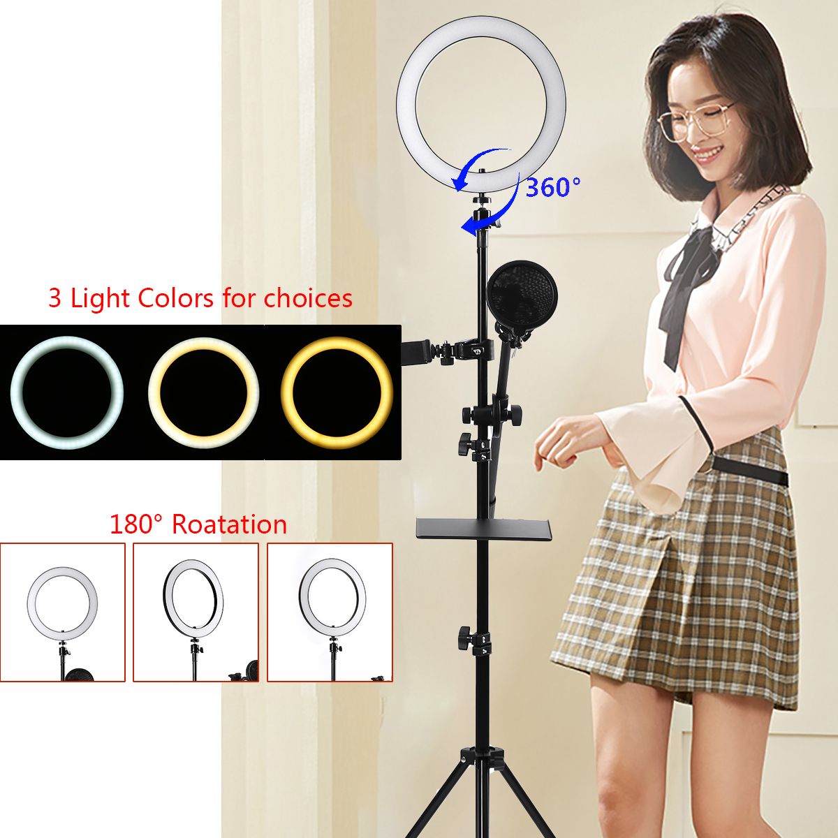 1625cm-Dimmable-LED-Video-Ring-Light-Tripod-Stand-with-PhoneMic-Holder-bluetooth-Selfie-Shutter-for--1610611