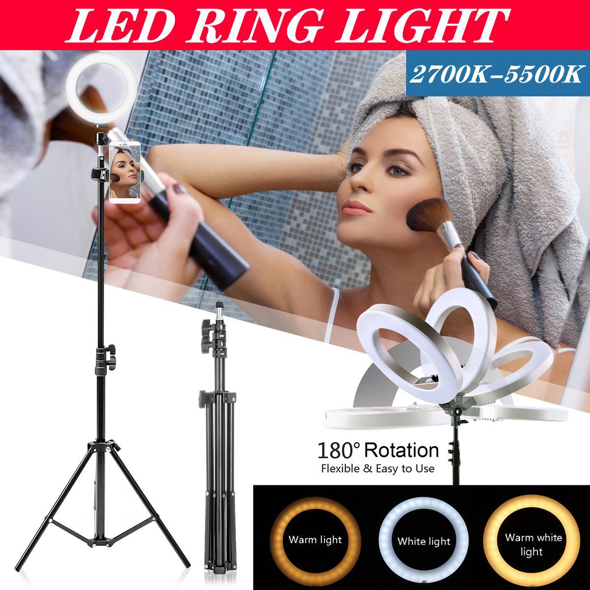 16cm-2700K-5500K-Dimmable-USB-LED-Ring-Light-Universal-Phone-Holder-Adjustable-Tripod-Stand-for-Make-1665068