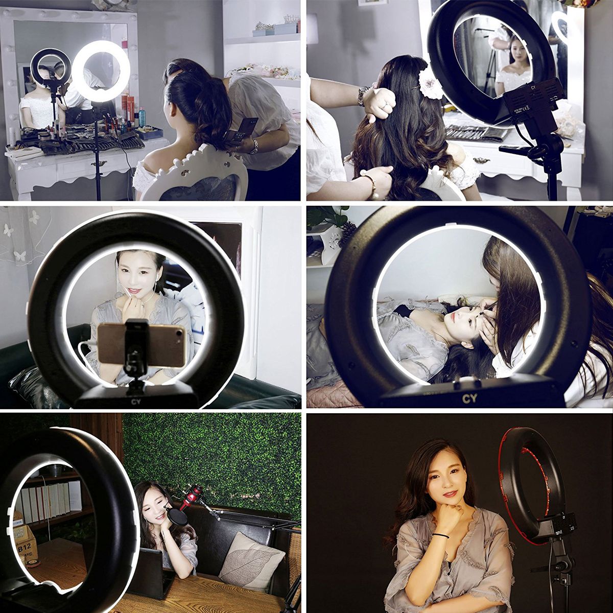 16cm-LED-Video-Ring-Light-5500K-Dimmable-with-160cm-Adjustable-Light-Stand-for-Youtube-Tiktok-Live-S-1403937