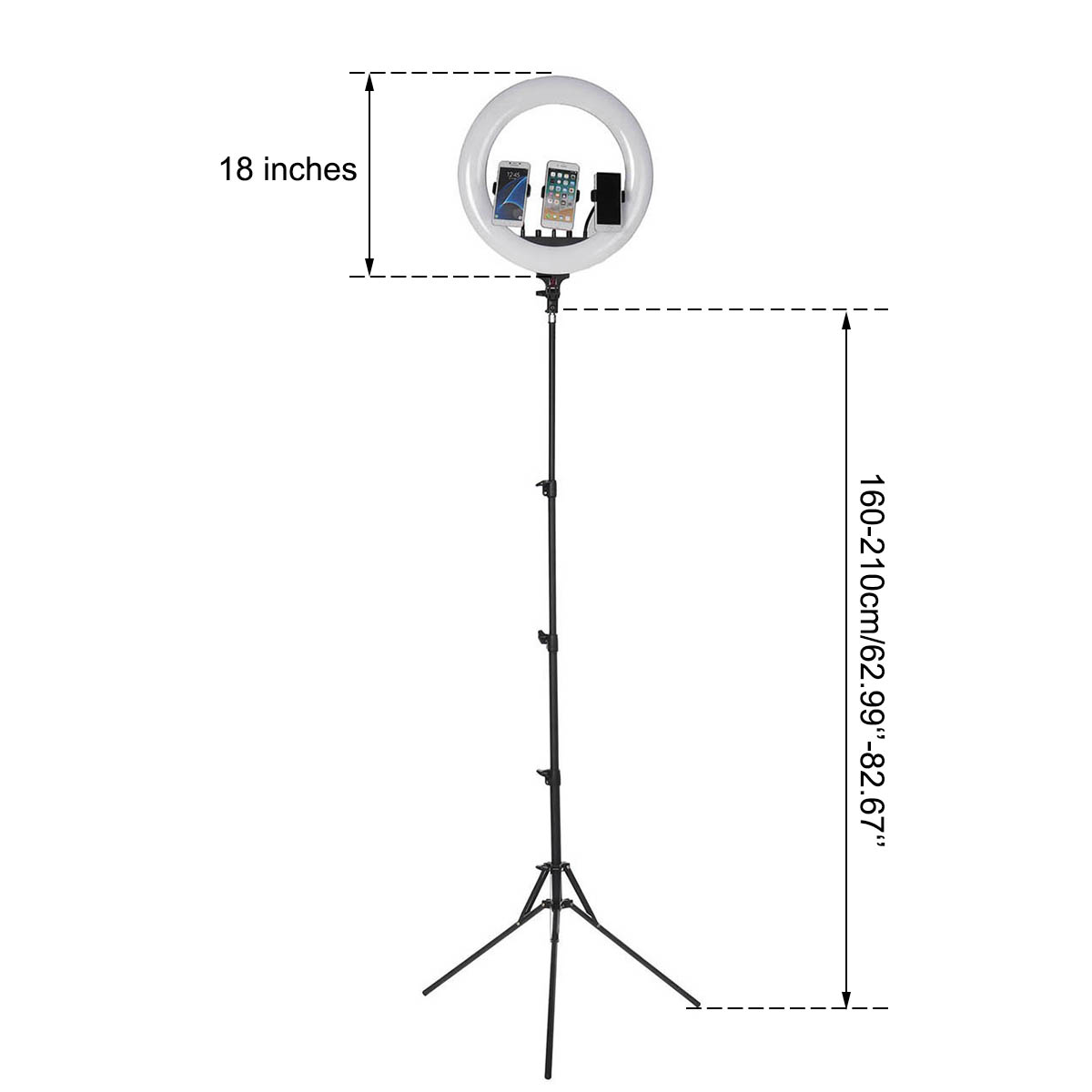 18-inch-LED-Ring-Light-3-Phone-Clip-Dimmable-Fill-Light-with-210cm-Tripod-Stand-Remote-Control-for-Y-1763863