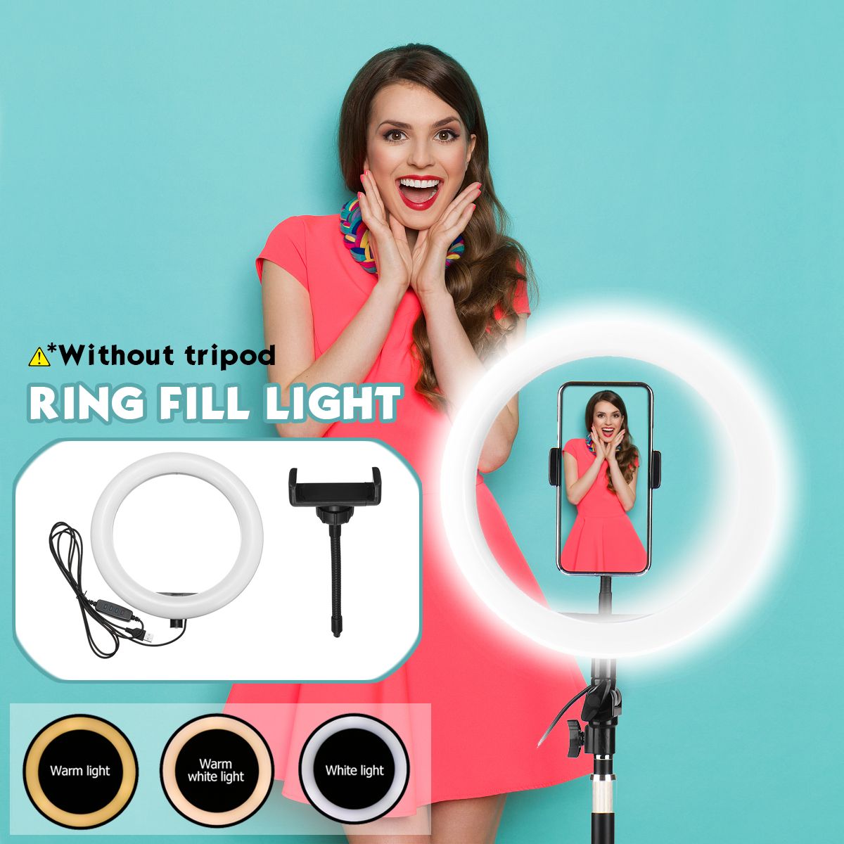 26cm-120-Lamp-Beads-LED-Ring-Light-3-Modes-Dimmable-Selfie-Light--with-Phone-Holder-for-Youtube-Stre-1716410