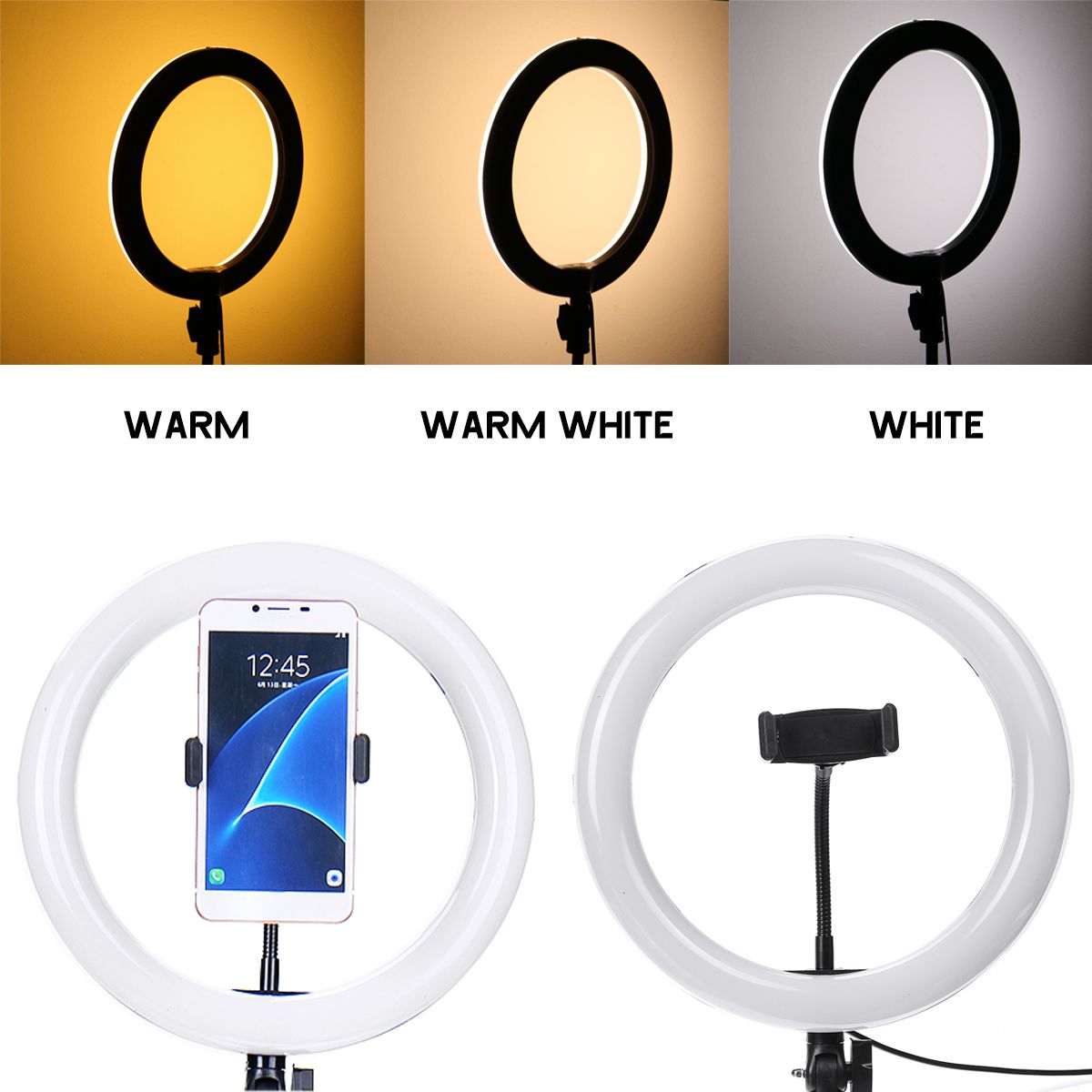 26cm-120-Lamp-Beads-LED-Ring-Light-3-Modes-Dimmable-Selfie-Light--with-Phone-Holder-for-Youtube-Stre-1716410