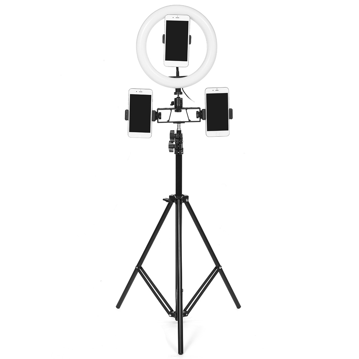 26cm-LED-Ring-Light-3-Color-10-Brightness-Dimmable-Fill-Light-with-Tripod-Stand-Dual-Phone-Clip-for--1702595