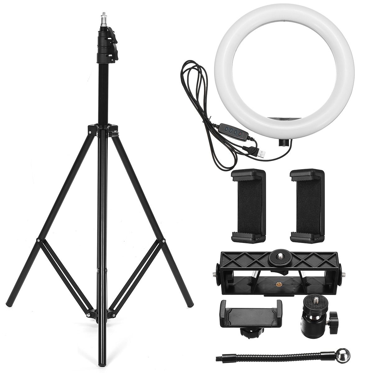 26cm-LED-Ring-Light-3-Color-10-Brightness-Dimmable-Fill-Light-with-Tripod-Stand-Dual-Phone-Clip-for--1702595