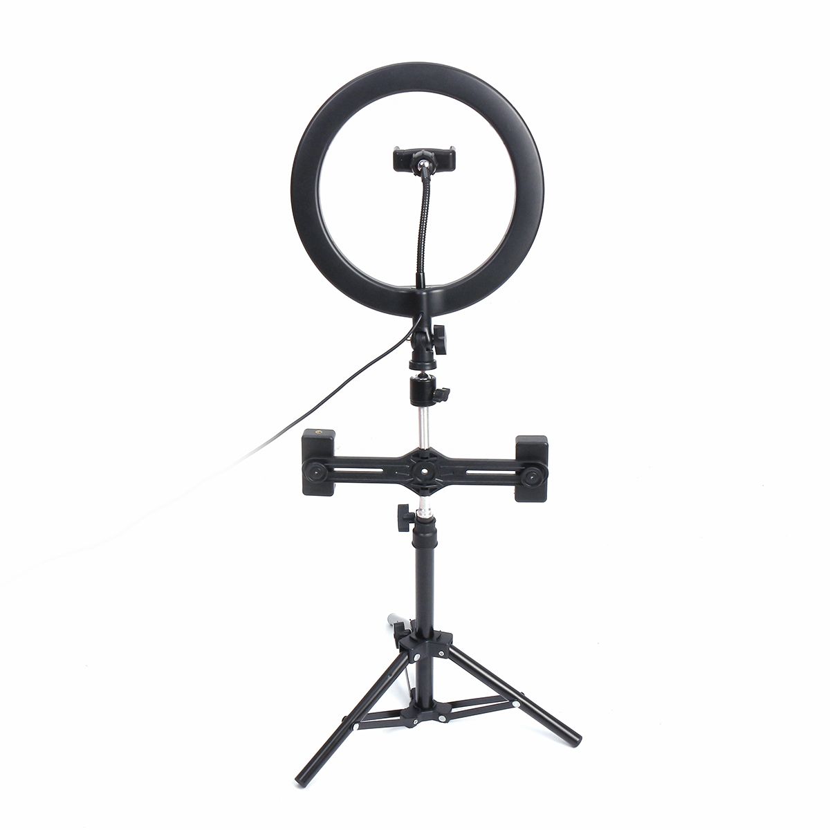 8-Inch-Video-Photography-Live-Streaming-Ring-Light-with-50cm-Light-Stand-3-Phone-Clip-1581006