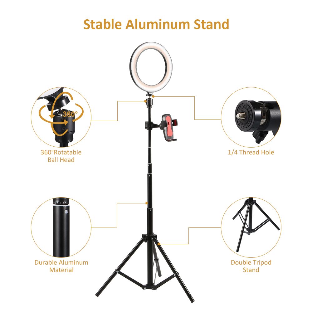 8-inch-LED-Ring-Light-with-Tripod-StandPhone-Holder-Moreslan-Dimmable-Selfie-Ring-Light-LED-Camera-R-1730683