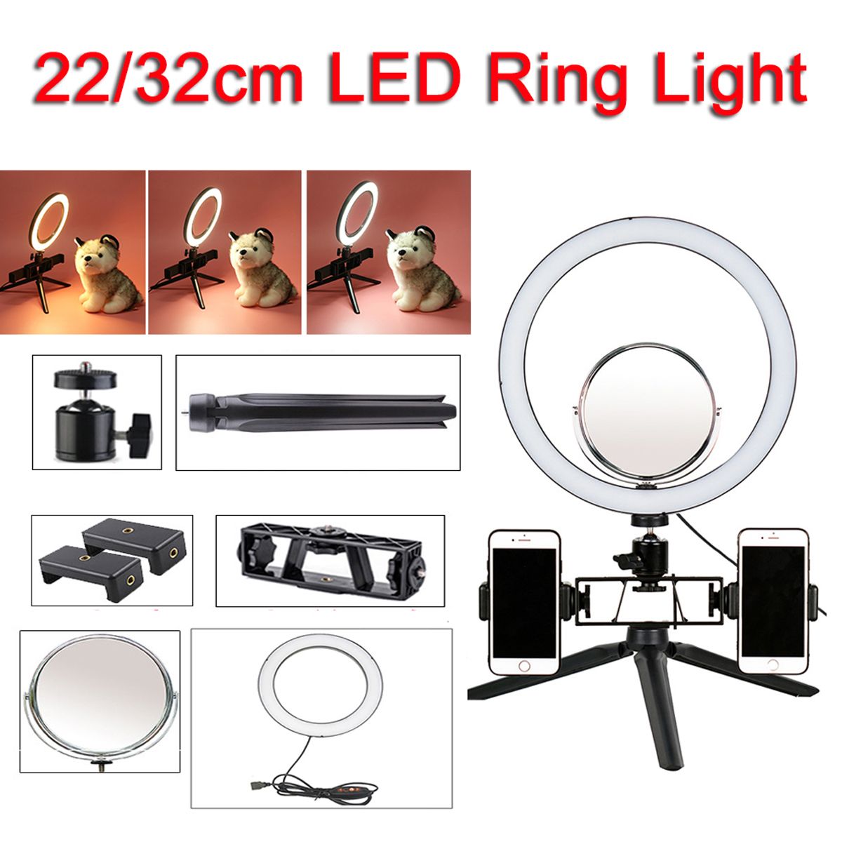 87126-Inch-LED-Dimmable-Video-Ring-Light-Tripod-Stand-with-Mirror-2-Phone-Clip-for-Youtube-Tik-Tok-M-1610612