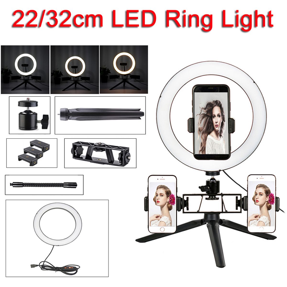 87126-Inch-LED-Video-Ring-Light-with-Stand-3-Phone-Holder-Dimmable-Lamp-Make-up-Youtube-1610609