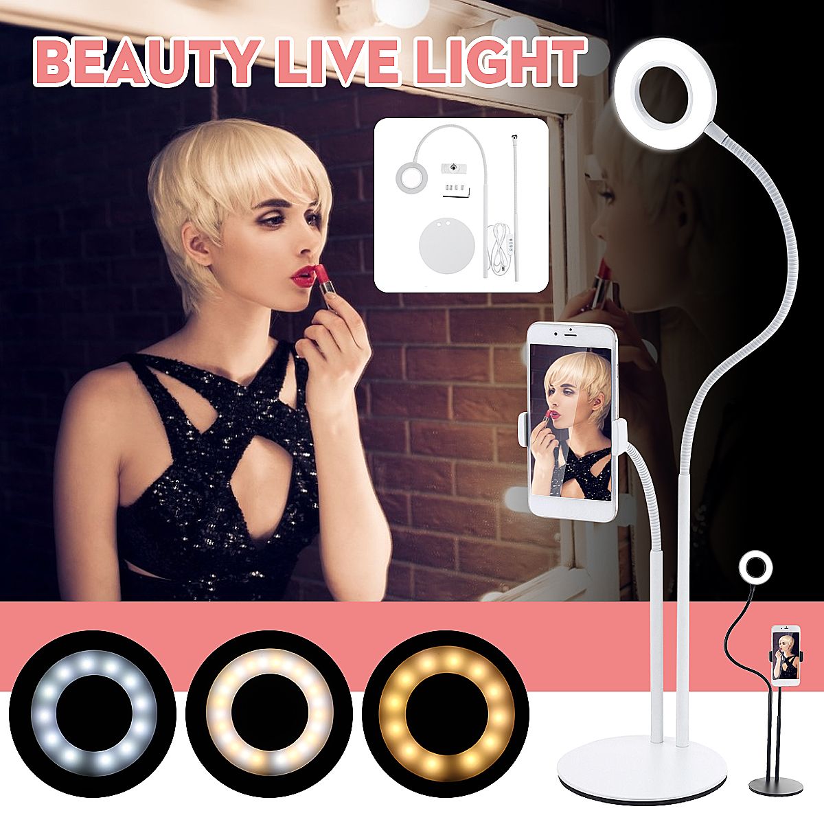 BX-02-Universal-Selfie-Ring-Light-Flexible-Desk-Lamp-LED-Fill-Beauty-Light-11-Brightness-3-Color-Dim-1702650
