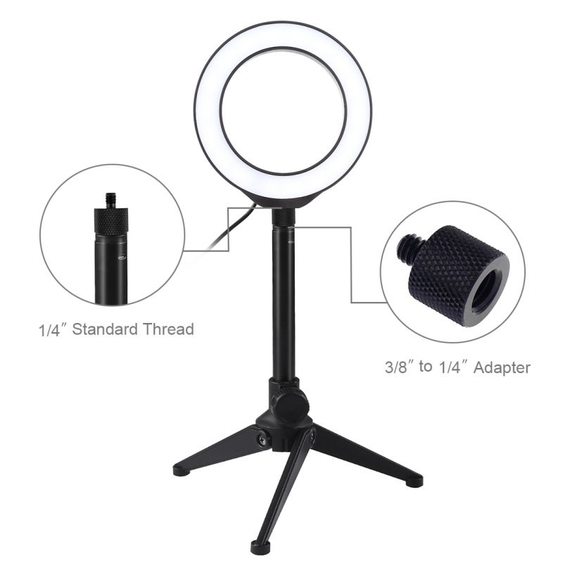 PULUZ-47-inch-12cm-Ring-Light--Desktop-Tripod-Selfie-Stick-Mount-USB-White-Light-LED-Ring-Vlogging-P-1749783