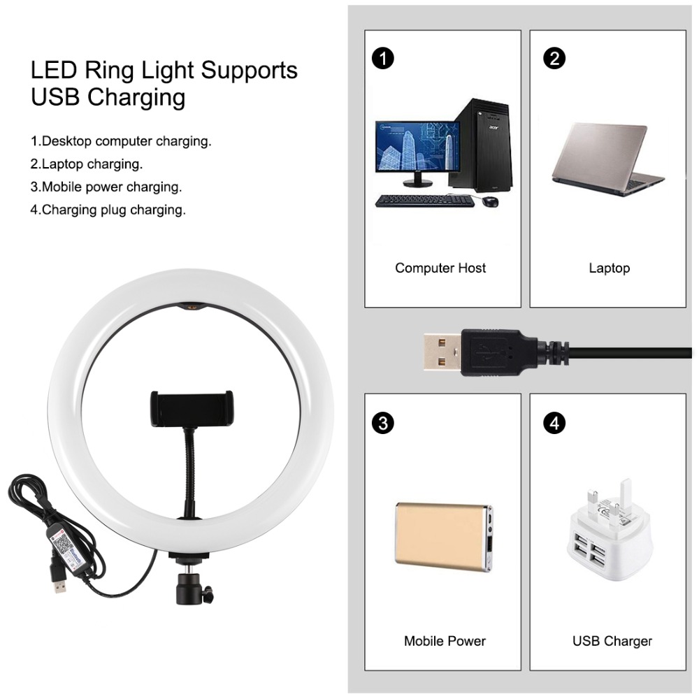 PULUZ-PKT3051B-102-Inch-RBGW-Dimmable-bluetooth-APP-Control-Remote-Control-LED-Video-Ring-Light-with-1644147