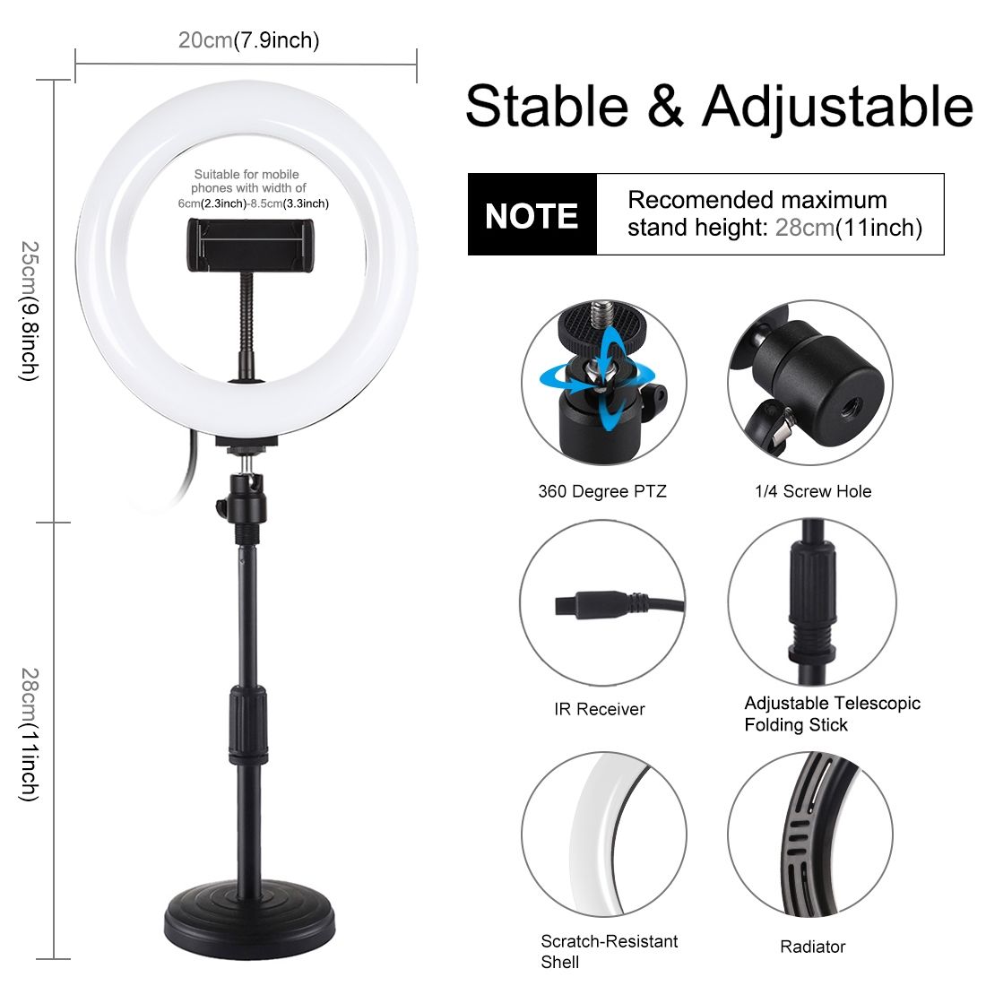 PULUZ-PKT3080B-79-Inch-bluetooth-APP-Remote-Control-Dimmable-RGBW-LED-Curved-Ring-Light-with-Desktop-1694777