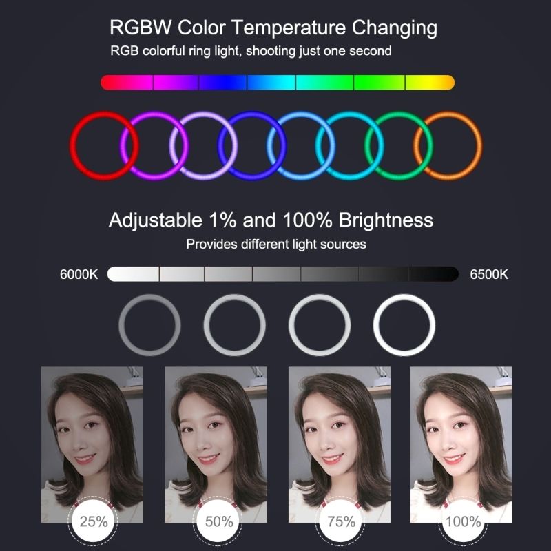 PULUZ-PU411F-12-Inches-6500k-RGBW-Color-Dimmable-LED-Ring-Vlogging-Selfie-Video-Fill-Light-with-Trip-1703669