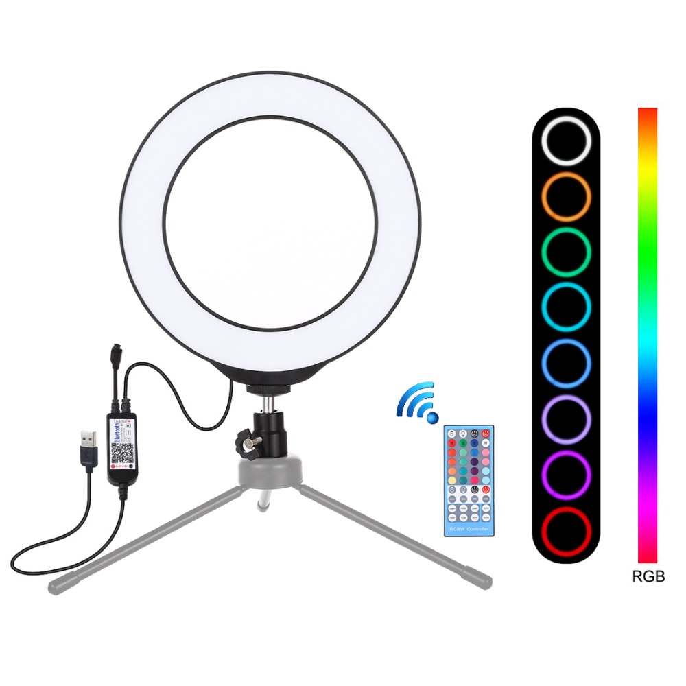PULUZ-PU429-Dimmable-47-Inch-16cm-RGB-RGBW-bluetooth-Wireless-APP-Control-Video-Ring-Light-with-Remo-1596015
