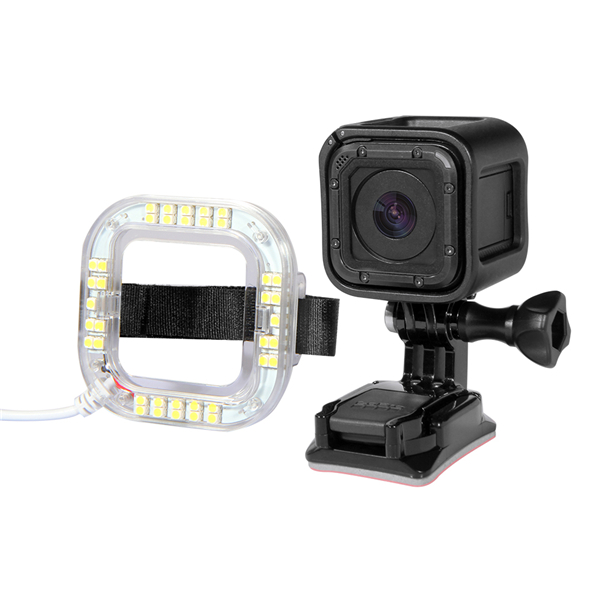 19W-160-LM-38pcs-USB-LED-Flashlight-Ring-For-GoPro-Hero-4-Session-1021524