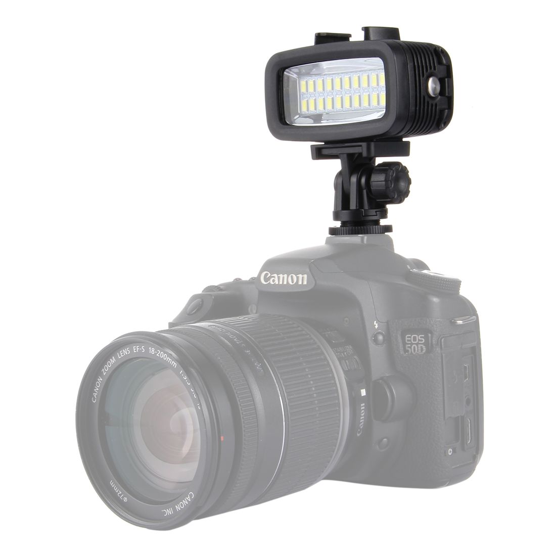 PULUZ-PU222-20-LEDs-30m-Waterproof-IPx8-Studio-Light-Video-Light-with-Hot-Shoe-Base-Adapter-1253815