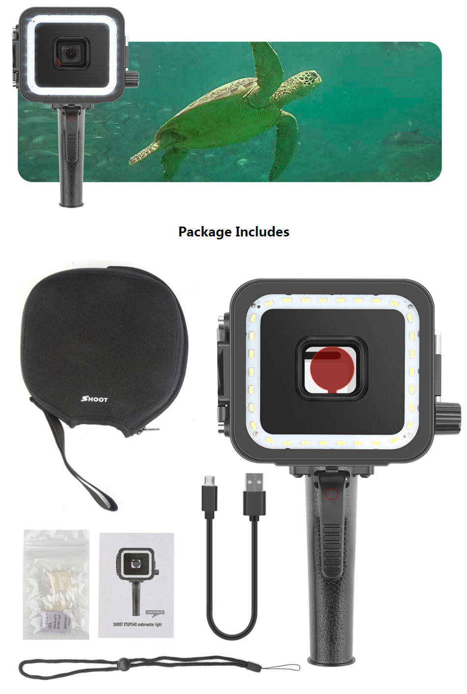 Shoot-XTGP540-35M-Waterproof-LED-Lamp-Diving-Video-Light-with-Red-Filter-for-GoPro-Hero-7-6-5-Black--1548052