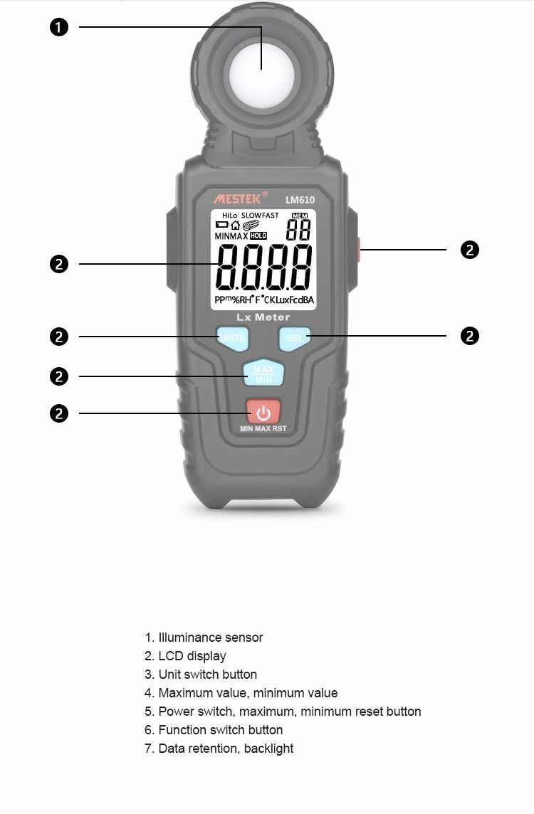 MESTEK-LM610-Illuminometer-Light-Meter-100000-LUX-Digital-Luxmeter-Luminance-Lux-Fc-Test-Max-Min-Ill-1709062