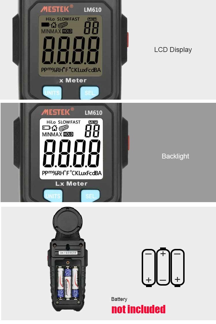 MESTEK-LM610-Illuminometer-Light-Meter-100000-LUX-Digital-Luxmeter-Luminance-Lux-Fc-Test-Max-Min-Ill-1709062