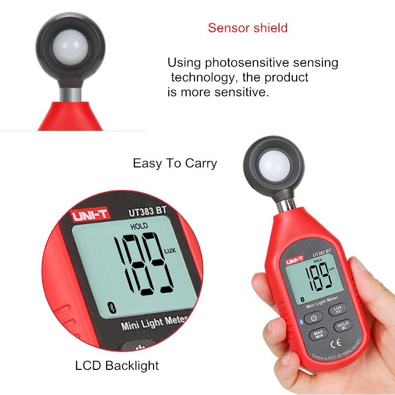 UNI-T-UT383BT-bluetooth-Digital-Luxmeter-Illuminometer-Mini-Light-Meter-Environmental-Testing-Equipm-1236780