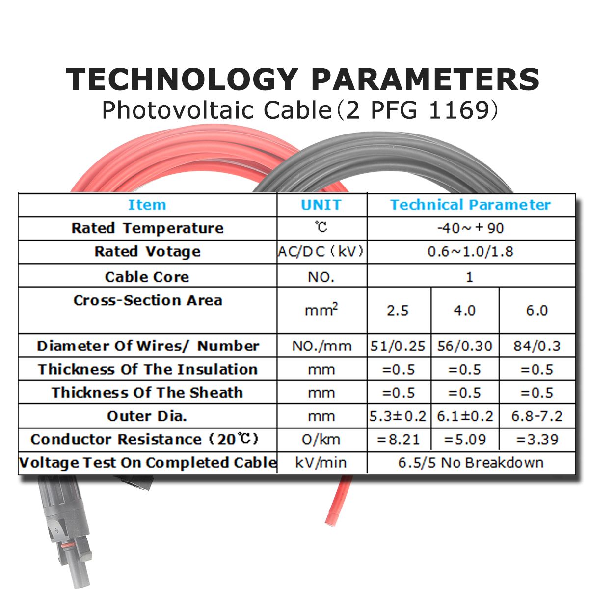 33A--1235M-25mmsup2-14AWG-Eternal-53mm-Solar-Panel-Extension-Cable-Wire-MC4-Connector-Copper-Wire-So-1479415