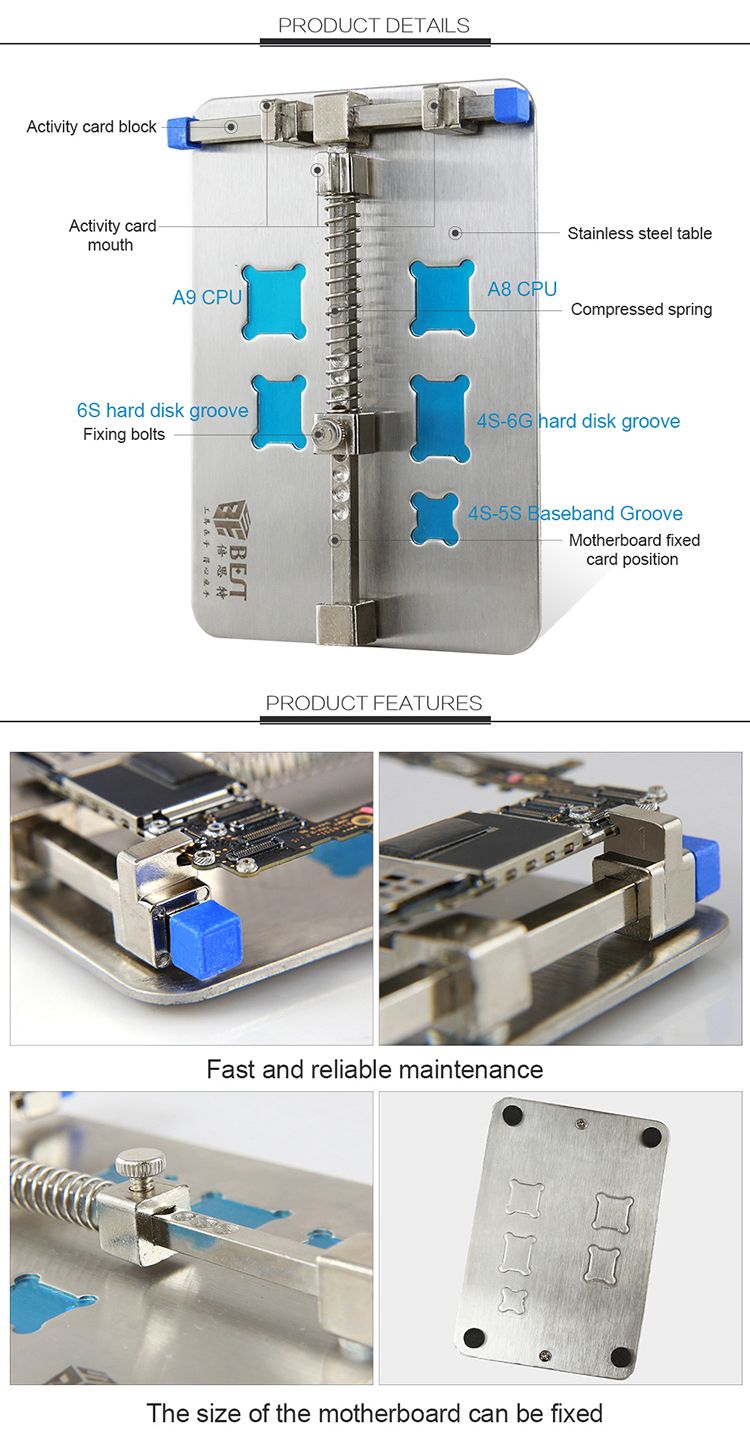 BEST-BST-001D-Mobile-Phone-Board-Repair-PCB-Fixture-Holder-Work-Station-Platform-Fixed-Support-Clamp-1350880