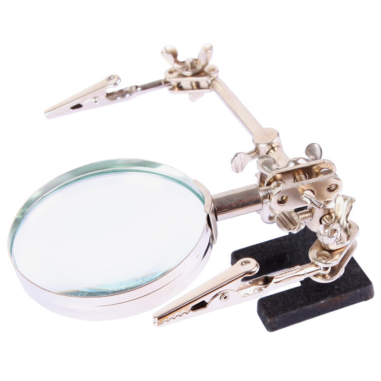 BEST-BST-168Z-Magnifying-Glass-With-Clips-Magnifier-Welding-Rework-Repair-Hand-Tools-1363180