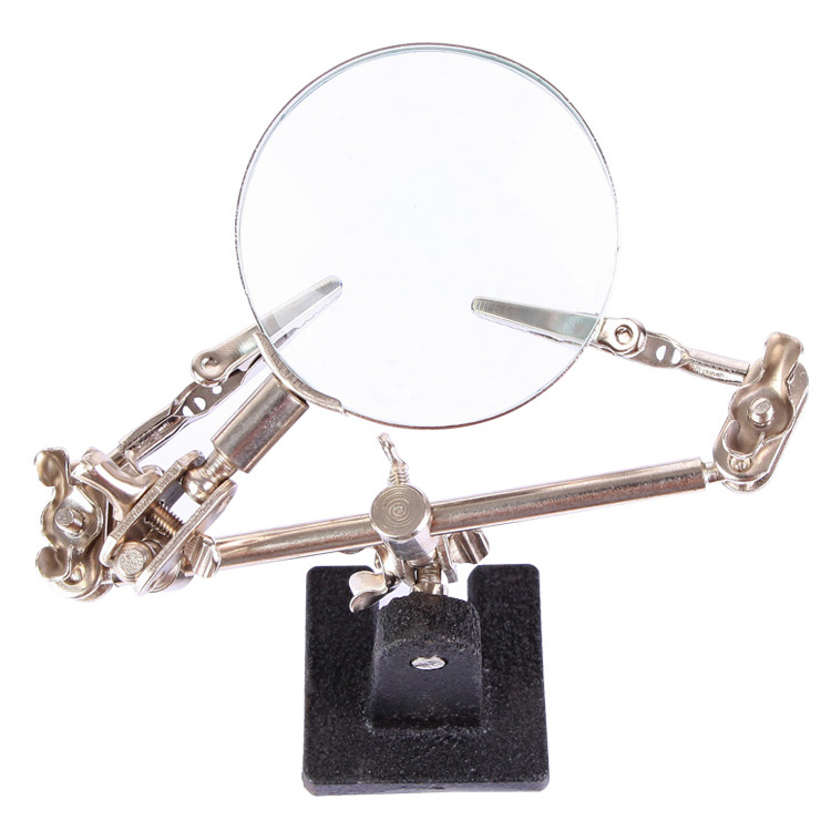 BEST-BST-168Z-Magnifying-Glass-With-Clips-Magnifier-Welding-Rework-Repair-Hand-Tools-1363180